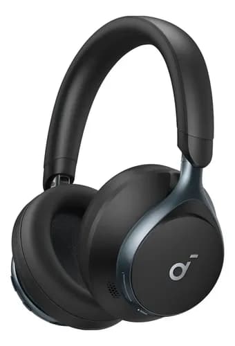 Audífonos Soundcore Space One, Inalámbricos, Cancelación De Ruido Activa, Bluetooth 5.3, Sonido Hi-res Inalámbrico, Autonomía De 40h Con Anc, 55h Sin Anc, Color Negro