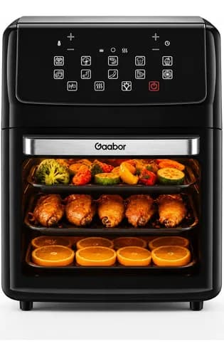 Freidora De Aire Gaabor Af-120t01s 12l Horno 2000w Sinaceite Negro