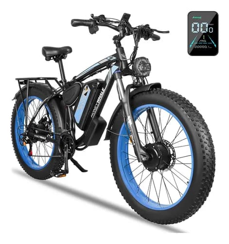 Bicicleta Eléctrica De Montaña Bk08 1050w 55km/h Doble Motor