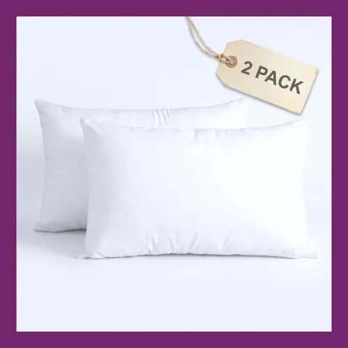 Almohadas 2 Pack Estándar Microfibra Densidad Media Blancos Azteca