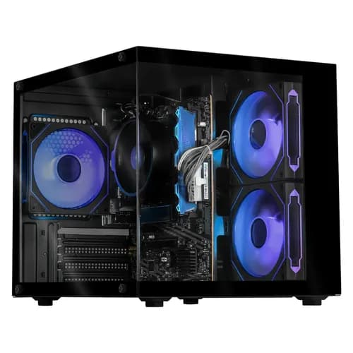 Computadora Escritorio Xtreme Pc Gaming Amd Radeon Vega 11 Ryzen 5 16gb Ssd 500gb Wifi Black Rendimiento Básico Para Juegos Casuales, Trabajo Y Estudio 500 Gb 16 Gb